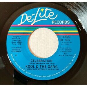 Kool & The Gang 45 RPM - Celebration / Morning Star - De-Lite M- Disco